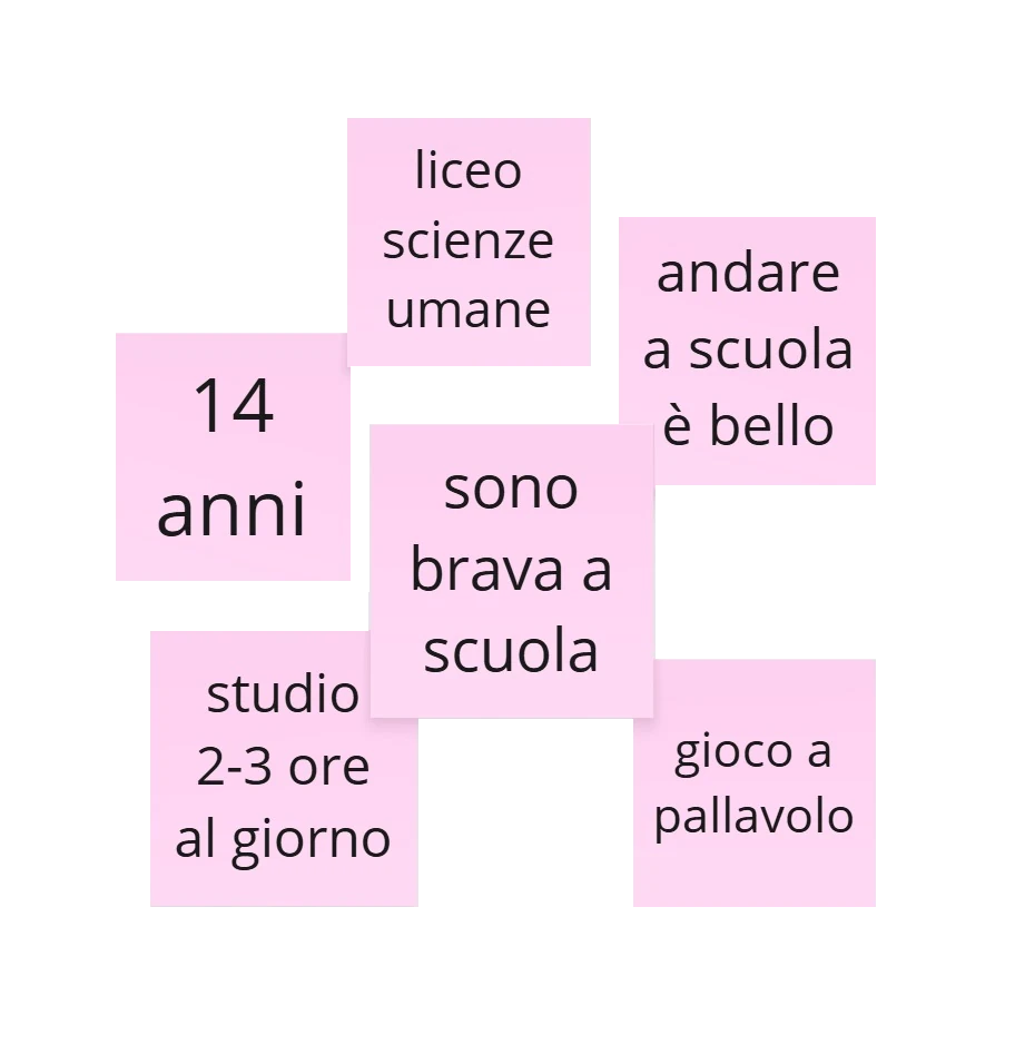 Sintesi profilazione prima intervistata, Martina